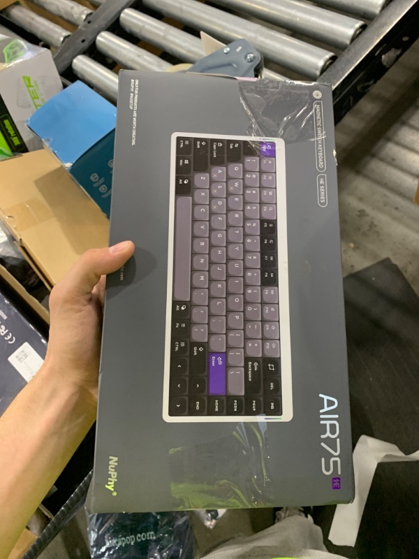 Photo 1 of nuphy Air75 HE Rapid Trigger Wired Custom Magnetic Gaming Keyboard,RGB HotSwap, 84 Keys 75% Layout Adjustable Actuation Esports Low-Profile Hall Effect keybaord(Magnetic Jade Switch)
