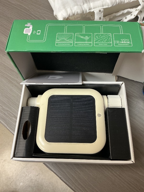 Photo 1 of Netro Pixie Smart Hose Faucet Timer, WiFi, Solar Powered, Weather Aware, White, Compatible with Alexa