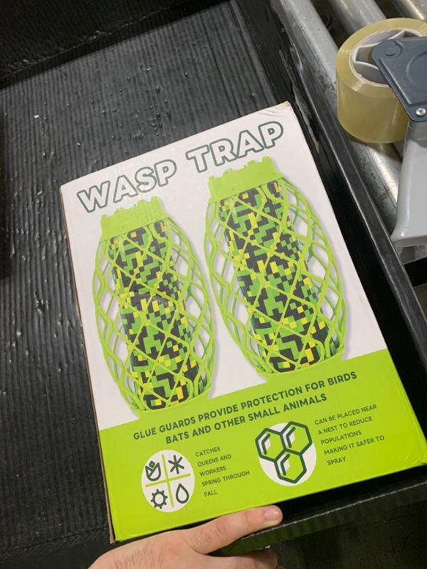 Photo 1 of Wasp Traps Outdoor Hanging, Sticky Yellow Jacket Trap, Carpenter Bee Traps for Outside, 2 Pack