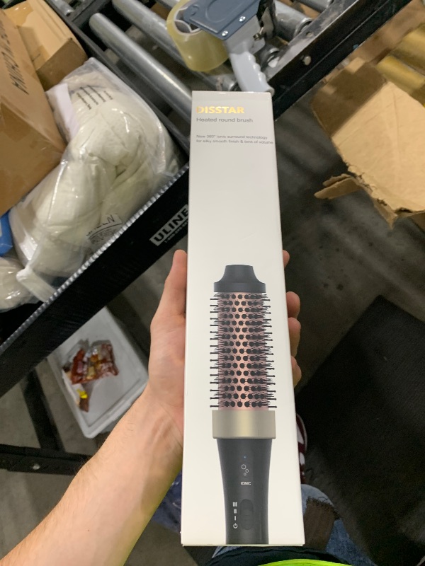 Photo 1 of Ionic Thermal Brush Blowout Hot Brush 1.5 Inch Heat Hair Curling Brush 30s Fast Heated Round Brush Hair Styling Brush Dual Voltage Hot Curling Iron Brush for Easy Blowouts Styling