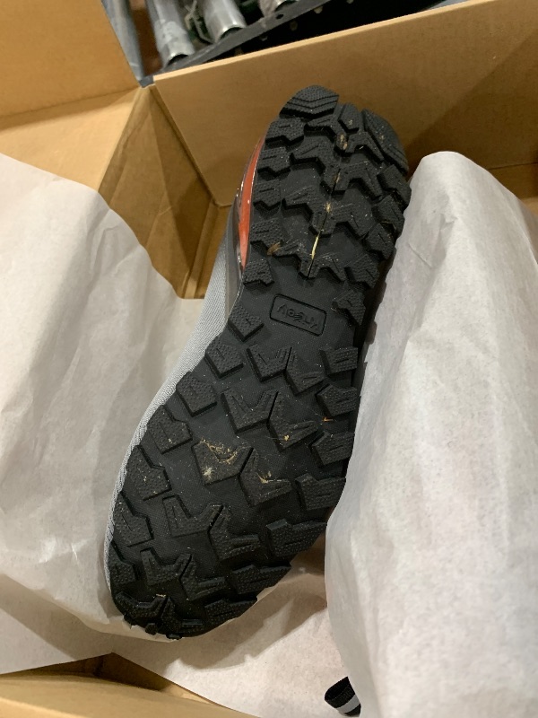 Photo 1 of Kricely Men's Trail Running Shoes Fashion Hiking Sneakers for Men Tennis Cross Training Shoe Gray Non-Slip Walking Footwear Size 12 Wide