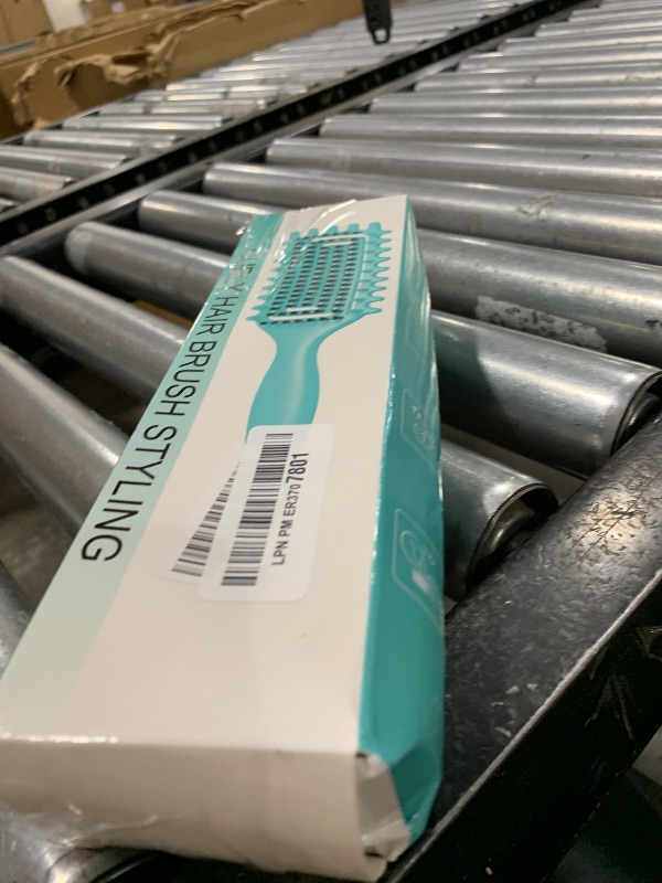 Photo 1 of Curly Hair Brush Defining, Vented Curl Defining Brush for Effortlessly Detangling Shaping and Styling Women's Men's Curls on All Wet or Dry Hair Types, Reduces Frizz (Green)