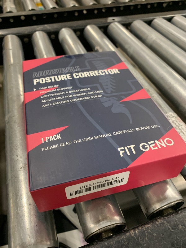Photo 1 of Fit Geno Posture Corrector for Women: Adjustable Lightweight Upper Back Brace for Neck Shoulder & Upper Back Pain Relief - Improve Posture Correct Hunchback Slouching Kyphosis Invisible Under Clothes (M/L Under Bust 32"-45")