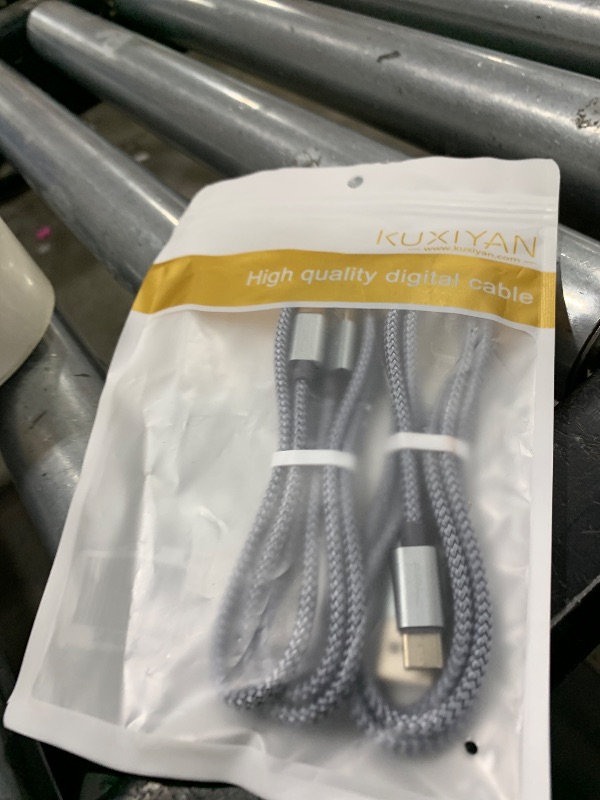 Photo 1 of USB Type C Cable,(2-Pack 3FT) USB C Charger Cable Car Carplay Cable Nylon Braided Fast Charging Sync Cord Compatible iPhone 16/15 Pro Max Samsung Galaxy S10 S9 S8 Plus,Note 9 8,Google Pixel 2 XL(Gray)