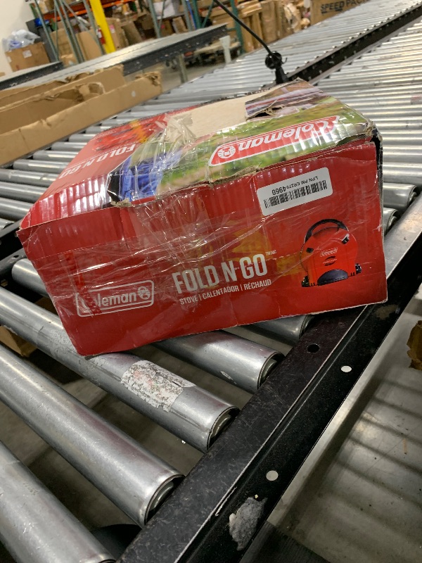 Photo 1 of Coleman Fold ‘N Go 2-Burner Propane Stove, Dual Adjustable Burners with 20,000 BTUs of Power & InstaStart Ignition, Great for Camping, Tailgating, Grilling, & More