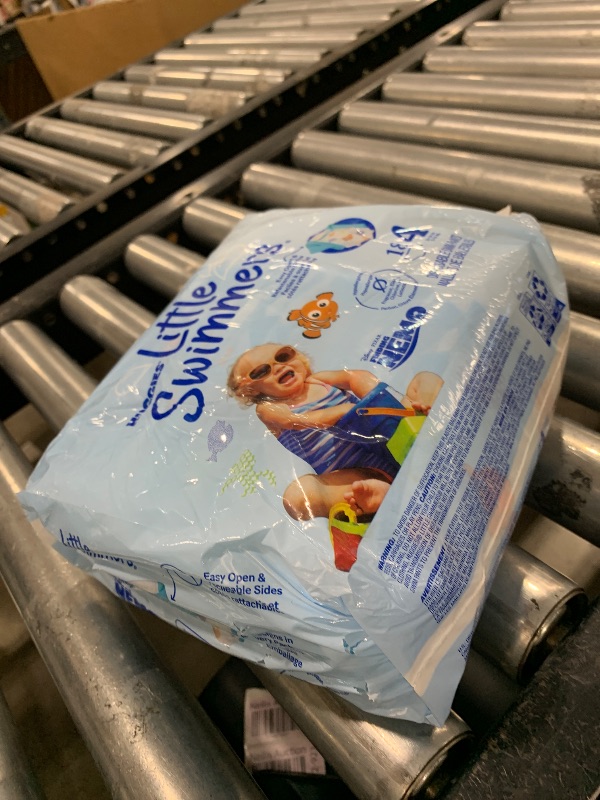 Photo 1 of Huggies Little Swimmers Disposable Swimming Diapers, Size 4 (24-34 lbs), 18 Ct