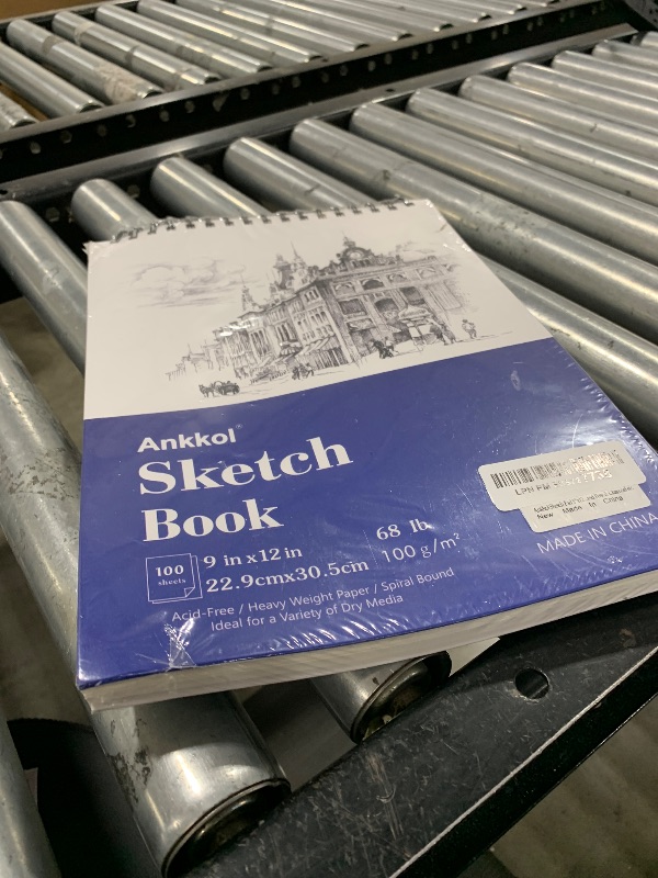 Photo 1 of 9" x 12" Sketch Book, Hardcover Sketchbook, Top Spiral Bound Sketch Pad, 100 Sheets (68lb/100gsm) Drawing Paper Pad, Art Supplies for Adults for Kids Drawing Notebook.