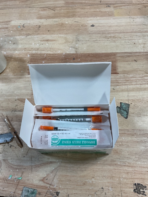 Photo 1 of 1ml 31G 5/16 Inch (8mm) Syringe with Needle, Individually Wrapped