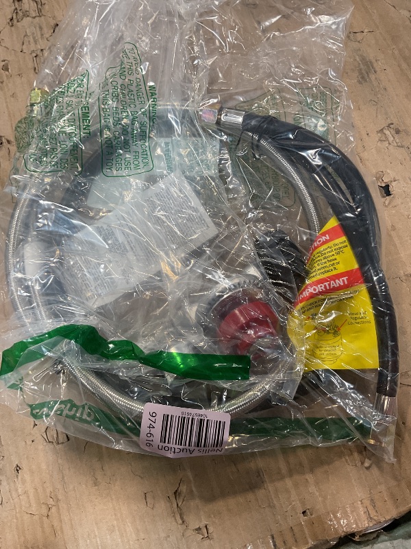 Photo 1 of 12 Feet 3/8" Propane Hose Extension, High Pressure Gas Line with Adapter