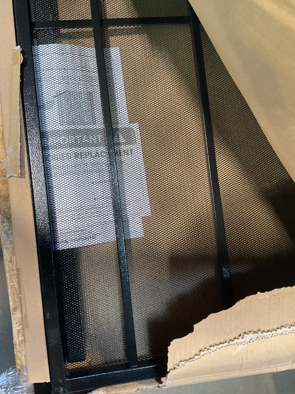 Photo 1 of ** Minor scratch damage** JUBEST Steel Security Screen Door, 32" x 80", Black Outswing