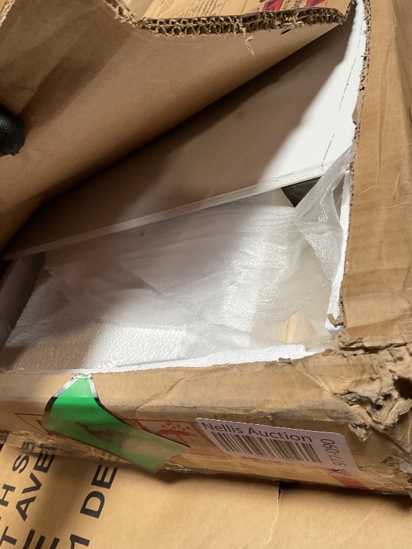 Photo 1 of ** two boxes. Minor scratch on slide.**Bellemave Full Size Low Loft Bed Frame with Slide - Gray