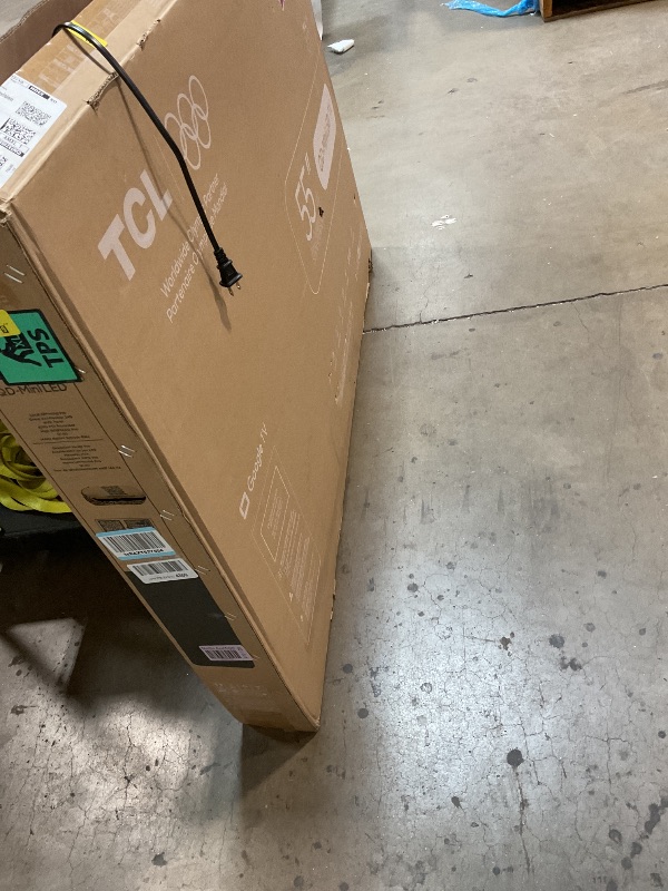 Photo 1 of ** missing one leg** TCL 55 Inch Class QM6K Series | Mini LED QLED 4K HDR | 55QM6K, Latest Model | 120HZ-144HZ High Brightness Smart Google TV Dolby Atmos Onkyo Audio | Voice Remote Alexa Gaming Streaming Television