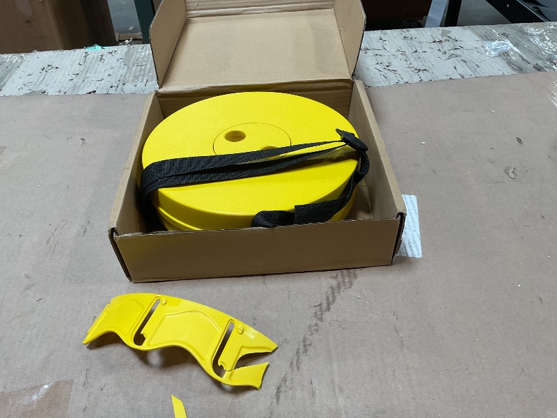 Photo 1 of ***second to bottom layer is cracked, unable to extend fully but Collapsible Stool, 400lbs Max Weight, Yellow