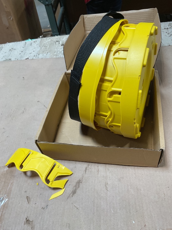 Photo 1 of ***second to bottom layer is cracked, unable to extend fully but Collapsible Stool, 400lbs Max Weight, Yellow
