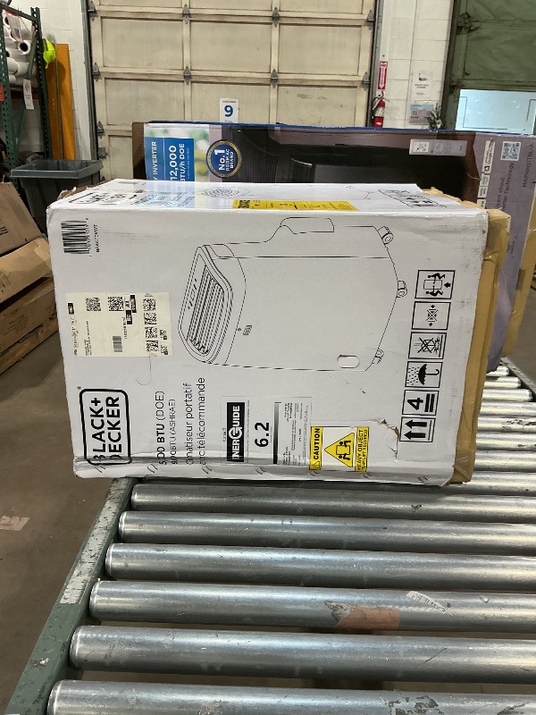 Photo 1 of ***USED***BLACK+DECKER Portable Air Conditioner, 9,000 BTU, BPACT08WT, White