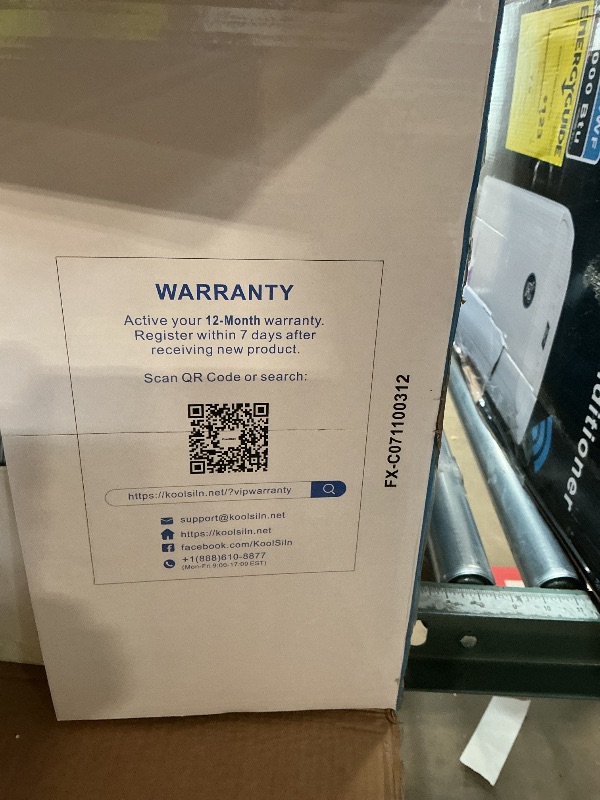 Photo 1 of 14,000 BTU Portable Air Conditioner with WiFi & Remote Control, Cools Up to 700 Sq.Ft, Auto-Evaporation Low Noise Portable AC Unit for Large Room, Office, Garage, White