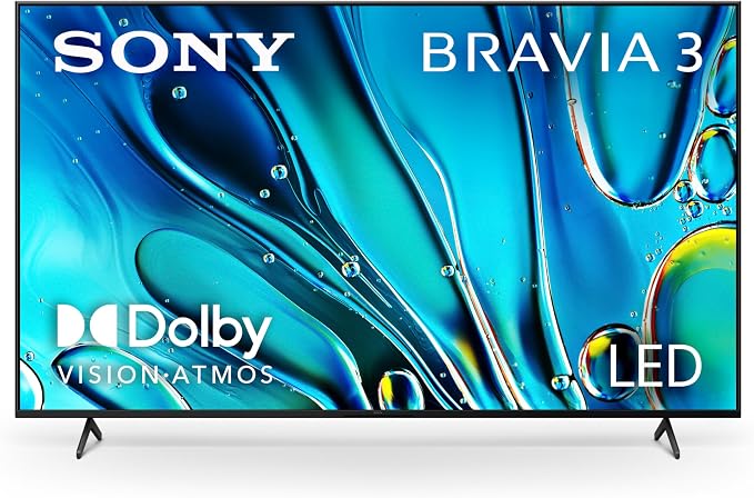 Photo 1 of ** minor scratch damage/LED green line when there is a black screen. Had to tap the top and back softly to get the picture. Missing remote..**Sony 85 Inch BRAVIA 3 LED 4K HDR Smart GoogleTV (K-85S30) | Dolby Vision/Atmos, Exclusive Features for PlayStatio