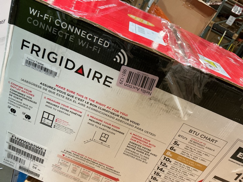 Photo 1 of ***UNTESTED **** Frigidaire 8,000 BTU Smart Inverter Window Air Conditioner with Wi-Fi and Energy Star Certification, Cools Up to 350 Sq. Ft., Ultra Quiet Operation, White