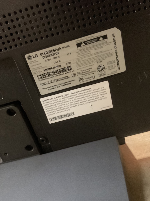Photo 1 of *** MISSING REMOTE AND ACCESSORIES ***LG 48-Inch OLED evo AI 4K C6 Series Smart TV
