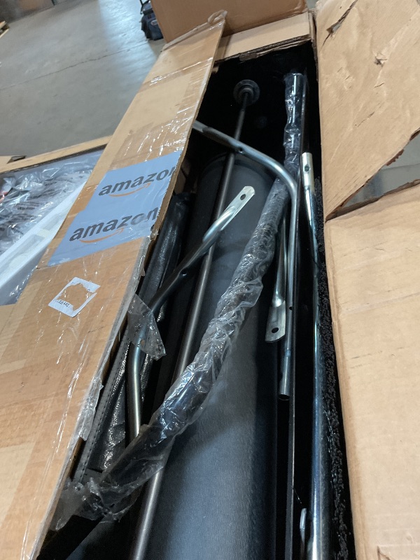 Photo 1 of **SOME PIECES ARE BENT*** Agri-Fab 42 In Tow-Behind Lawn Sweeper with 12 Cu Ft Hopper Bag, Adjustable Brush Height and Easy Dump Rope