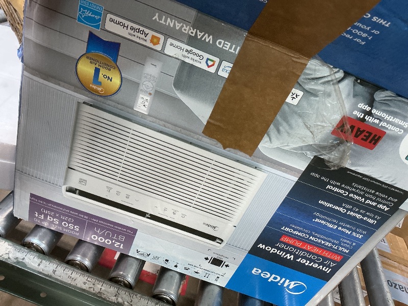 Photo 1 of ***FOR PARTS / NON-FUNCTIONAL/ BOX DAMAGED*** Midea 12,000 BTU Window Air Conditioner with Heat, 550 Sq Ft