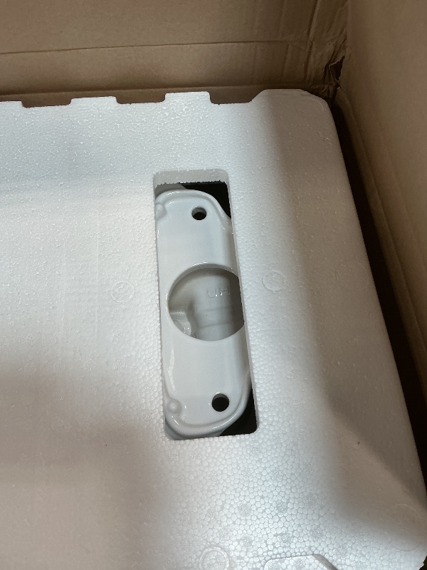 Photo 1 of **TOTO Drake Transitional Two-Piece Elongated 1.28 GPF Universal Height TORNADO FLUSH Toilet with CEFIONTECT, Cotton White - CST786CEFG#01