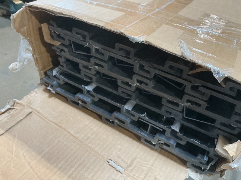 Photo 1 of *** MINOR SCRATCHES ***AQOVOR Slat Wall Paneling Wall Storage Systems (Black, 4x8 FT)