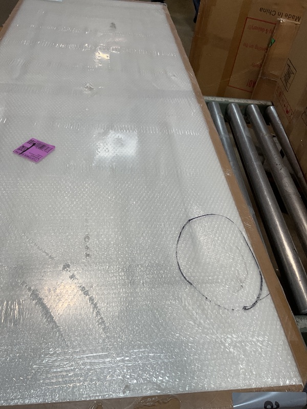 Photo 1 of *** CRACK IN DOOR ***BARNSMITH 30x80 in Raised 2-Panel Square Top Primed Interior Door Panel