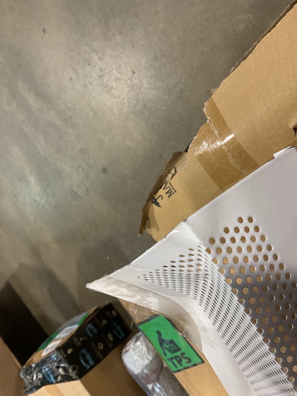 Photo 1 of ** bend damage on one end. Missing one metal end cap**Baseboarders Basic Series 6 ft (72in) Galvanized Steel Slip-On Baseboard Heater Cover + Left & Right Endcaps, Rust Resistant, White, for Hydronic Hot-Water Systems