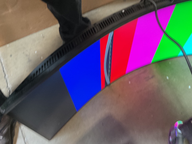 Photo 1 of ** SELLING FOR PARTS**major LED damage through middle of screen**SAMSUNG 49" Odyssey G9 (G95C) Series DQHD 1000R Curved Gaming Monitor, 240Hz, 1ms(GtG), DisplayHDR 1000, AMD FreeSync Premium Pro, Eye Saver Mode, Auto Source Switch+, LS49CG950ENXZA, 2024