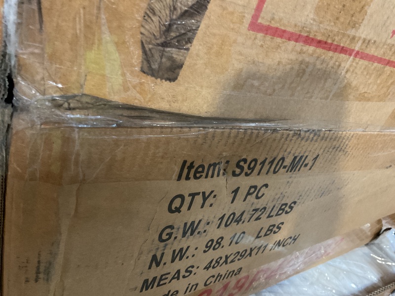 Photo 1 of ** SELLING FOR PARTS PARTIAL SET. THREE BOXES of SET.** three boxes**KEIKI 110" Modular Sectional Sofa with Sleeper, USB & Cup Holders