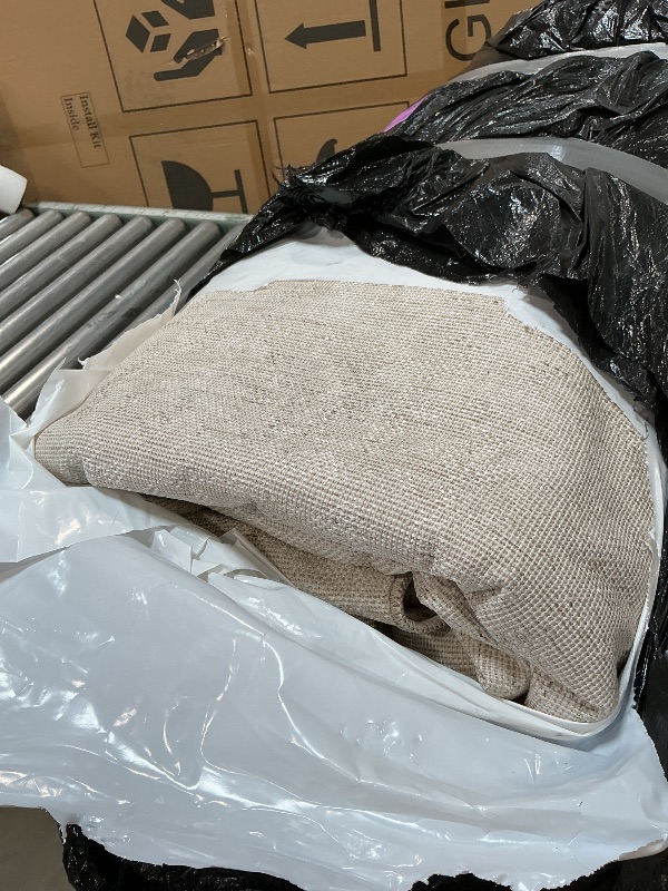Photo 1 of *** WRINKLE DAMAGE FROM PACKAGING ****Loloi Magnolia Home Junie Area Rug 9'6" x 13' Oatmeal/Smoke