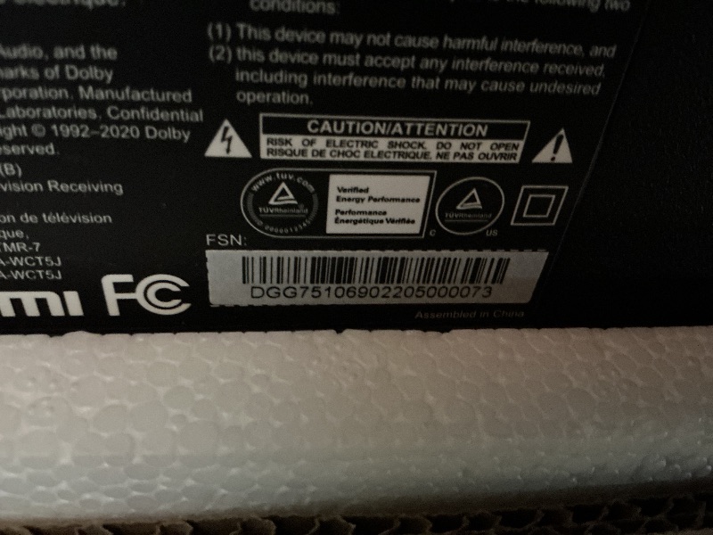 Photo 1 of ***PIXELATED DAMAGE SEE PICTURES***Amazon Fire TV 75" Omni QLED Series 4K UHD smart TV, Dolby Vision IQ, Fire TV