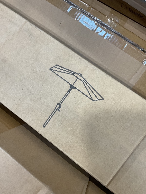 Photo 1 of AckMizz Rectangular Patio Umbrella 6.5 x 10ft Anthracite