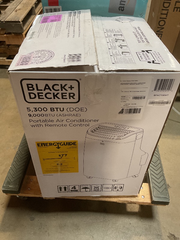 Photo 1 of BLACK+DECKER Portable Air Conditioner, 9,000 BTU