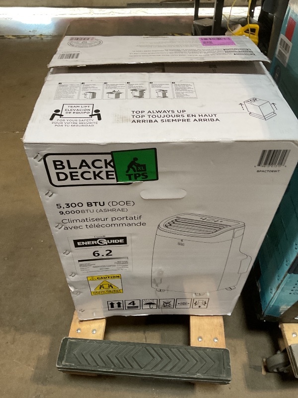 Photo 1 of BLACK+DECKER Portable Air Conditioner, 9,000 BTU