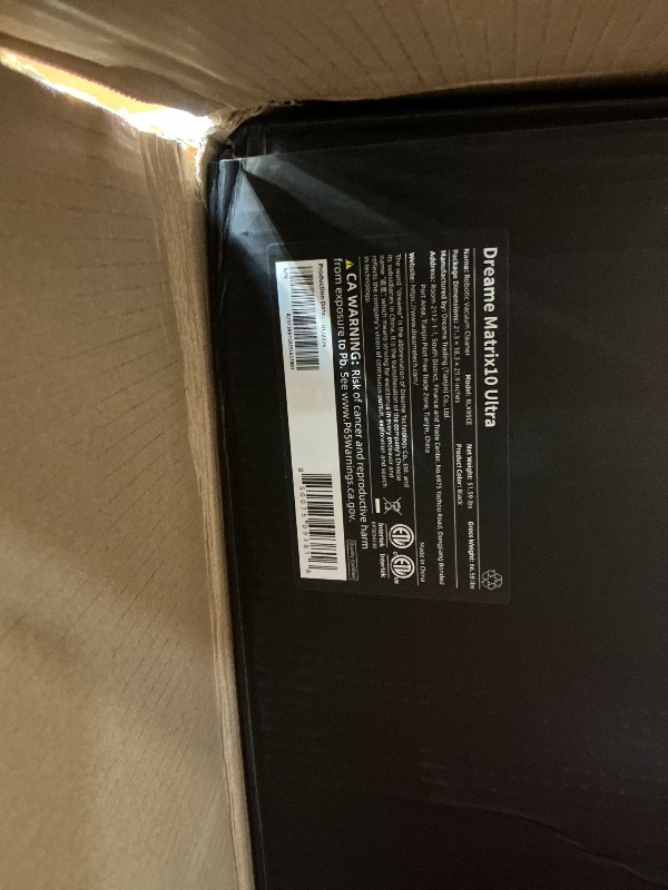 Photo 1 of ***USED***DREAME Matrix10 Ultra Robot Vacuum and Mop, Multi-Mop Switching, 3.14inch Obstacle Clearing, 30,000Pa Suction, Self Empty&Refill, Self-Cleaning, 100% Detangling, 240+ Obstacle Avoidance, Voice Control