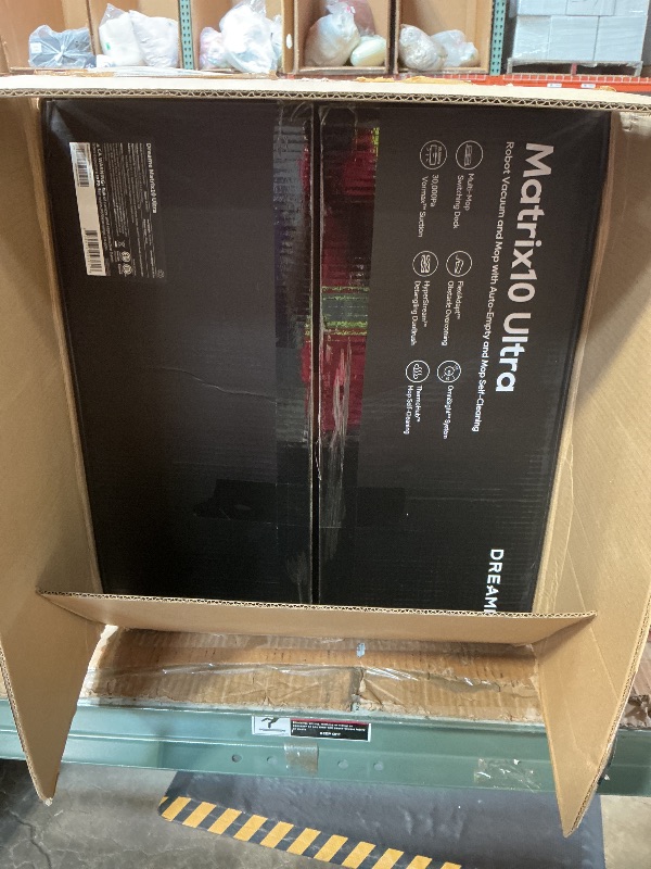 Photo 1 of ***USED***DREAME Matrix10 Ultra Robot Vacuum and Mop, Multi-Mop Switching, 3.14inch Obstacle Clearing, 30,000Pa Suction, Self Empty&Refill, Self-Cleaning, 100% Detangling, 240+ Obstacle Avoidance, Voice Control