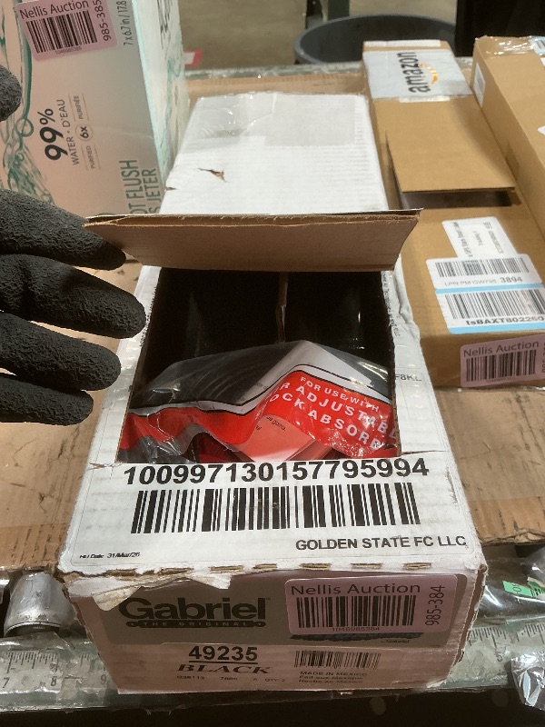 Photo 1 of ***USED** MISSING PIECES*** Gabriel 49235 HiJackers Rear Adjustable Air Shock Absorbers Fits Cadillac Escalade; Avalanche, Silverado, Suburban, Tahoe; Dodge Ram; GMC Canyon, Sierra, Yukon; Jeep Gladiator; Nissan TITAN (1 Pair)