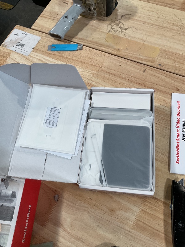 Photo 1 of ***PARTS ONLY**NON FUNCTIONAL*** SwitchBot Video Doorbell Camera Wireless with Monitor, No Subscription, 4.3 Inch Screen, Battery Powered, Head-to-Toe View, 2K FHD, 2-Way Audio, Motion Detection, Works with Alexa/Goole/Home Assistant