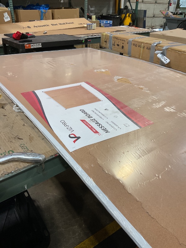 Photo 1 of *** MAJOR CRACKS, AND FRAME DAMAGE ***VIZ-PRO Magnetic Dry Erase Whiteboard, 96 x 48 Inches