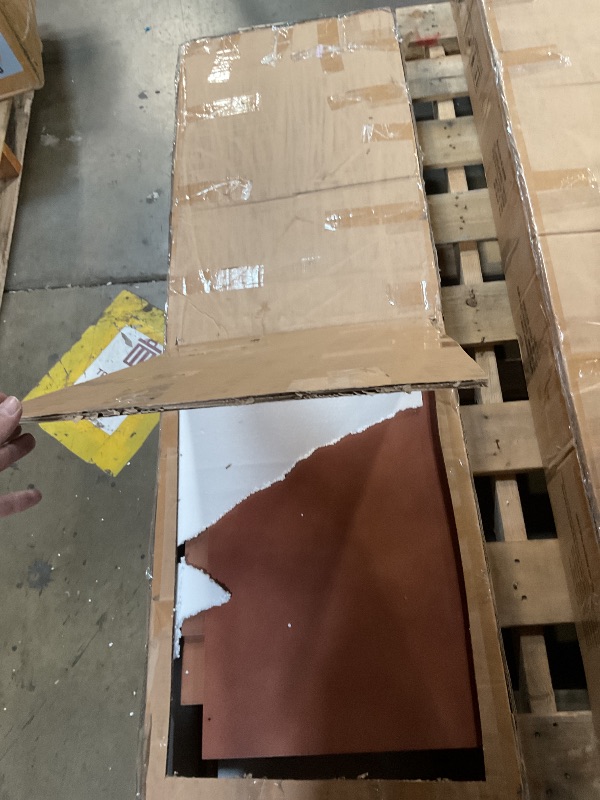 Photo 1 of *** RECOMENDED FOR PARTS/ MISSING ASSEMBLY PIECES/ TWO BOXES ***Bellemave Queen Size Kids Loft Bed with Slide and Storage Shelves for Kids,Solid Wood Girls Loft Bed Frame with Wardrobe and Inclined Ladder for Girls Boys,Space Saving,Deep Natural