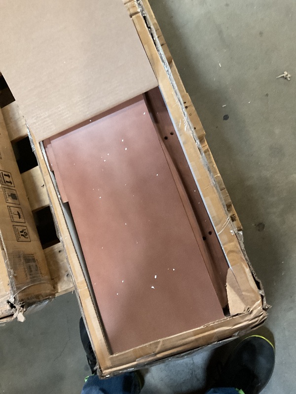 Photo 1 of *** RECOMENDED FOR PARTS/ MISSING ASSEMBLY PIECES/ TWO BOXES ***Bellemave Queen Size Kids Loft Bed with Slide and Storage Shelves for Kids,Solid Wood Girls Loft Bed Frame with Wardrobe and Inclined Ladder for Girls Boys,Space Saving,Deep Natural