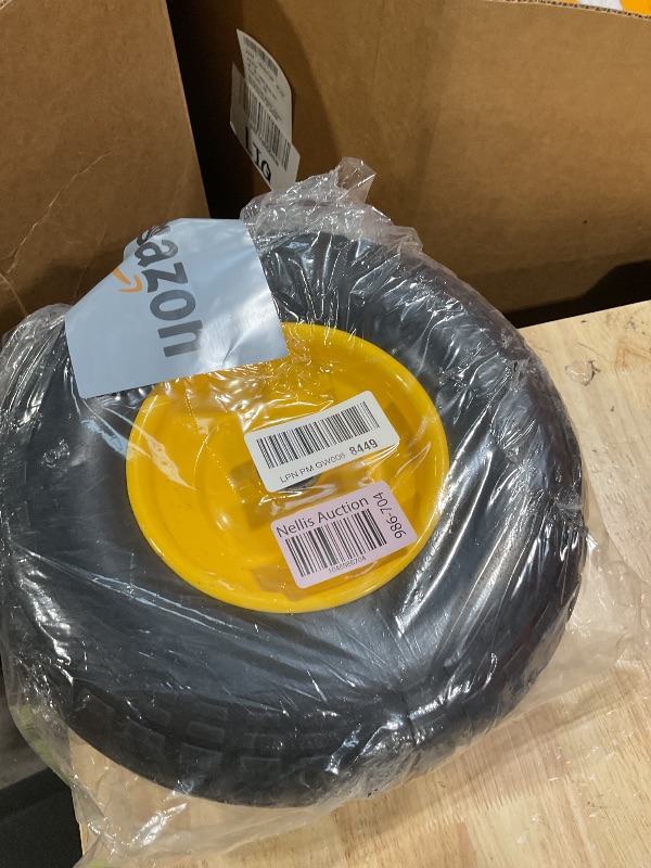 View 2 of TICONN 13" Solid Tires - 4.00-6 Flat Free Wheel Set