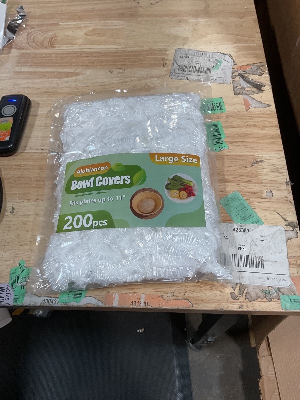 Photo 1 of 200pcs Bowl Covers Bread Proofing Reusable Large Shower Caps for Sourdough Bread Baking Rising Elastic Plastic Wrap for food Keep Food Fresh Outdoor Keeping Bags