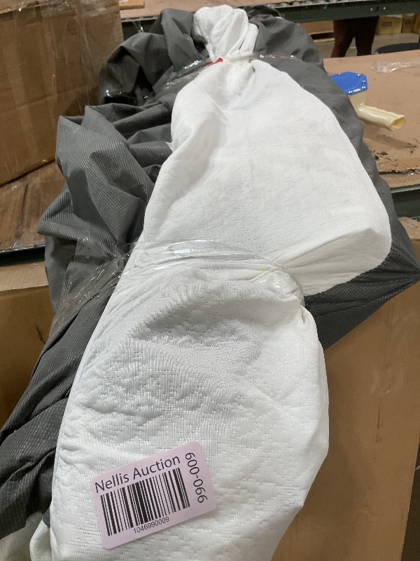 Photo 1 of ** dirt/tears **Bedframe and cover. Size unknown.