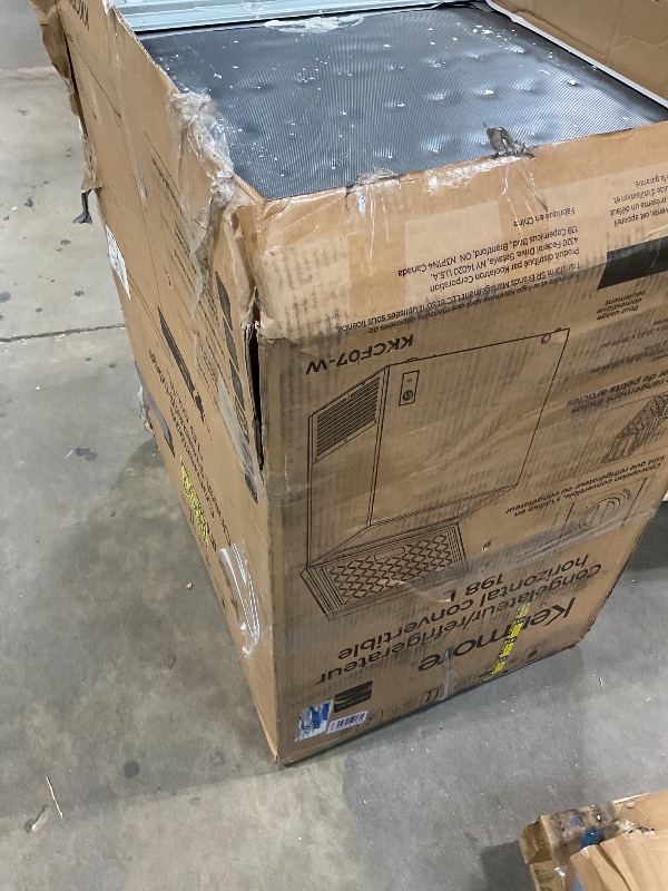 Photo 1 of ** multiple DENTS **Kenmore Deep Freezer - Convertible Refrigerator/Chest Freezer, 1 Basket, Garage Ready, Meat Storage, Front Drain, Congelador For Home, Apartment, Basement, Cottage, 7.0 Cubic Feet, Stand Up White