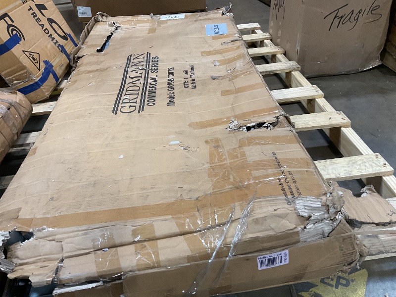 Photo 1 of ** scrapes from transport **GRIDMANN Stainless Steel Kitchen Prep Table 72 x 30 Inches with Backsplash & Under Shelf, NSF Commercial Work Table for Restaurant and Home