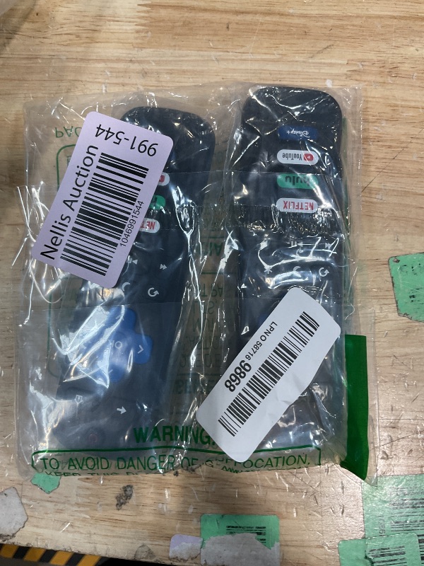 Photo 1 of (Pack of 2) Replacement Remote Control Only for Roku TV, Compatible for TCL Roku/Hisense Roku/Onn Roku/Sharp Roku/Element Roku/Westinghouse Roku/Philips Roku Smart TVs (Not for Roku Stick and Box)