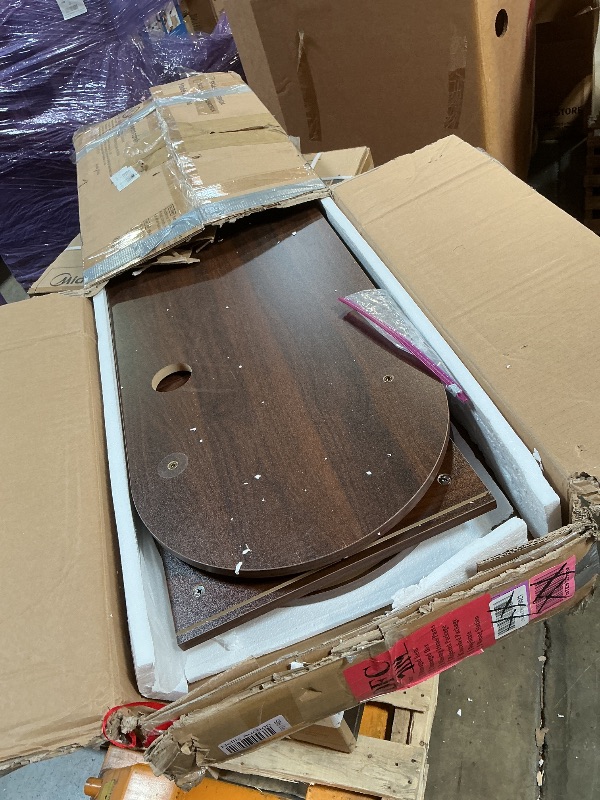View 2 of **SHELVING OR TV STAND 6’ LONG BROWN UNKNOWN BRAND**
